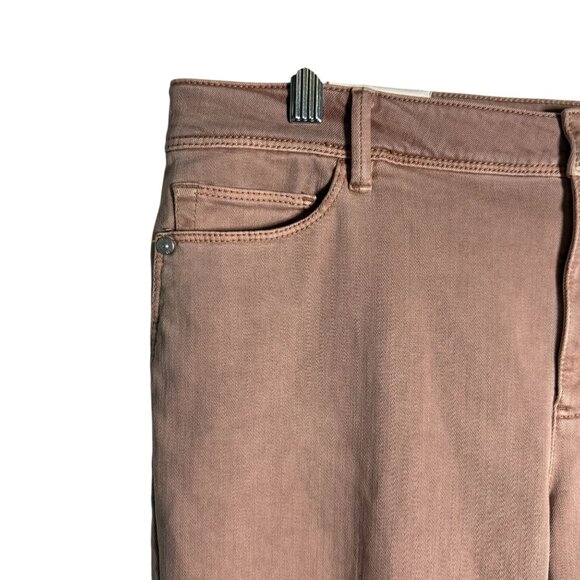 J. Jill Womens Slim Ankle Jeans Size 14 Dusty Pink Color Cotton Blend Classic NW - Picture 4 of 8